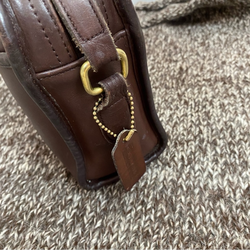 Vintage Coach Metropolis Zip Crossbody Shoulder Bag Mahogany - Picture 9 of 9